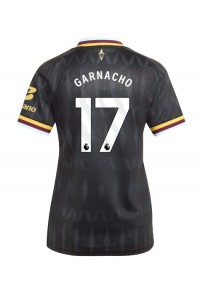Aston Villa Alejandro Garnacho #17 Jalkapallovaatteet Naisten Vieraspaita 2026-27 Lyhythihainen